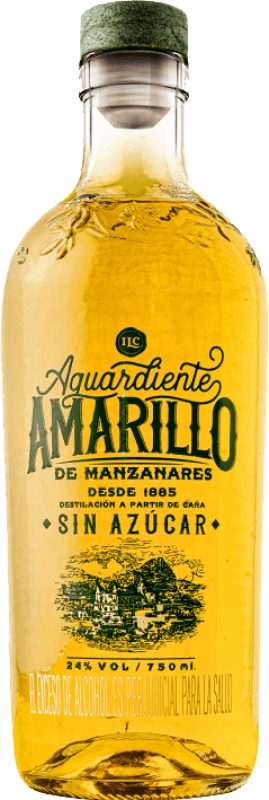 19,95 € Envío gratis | Orujo Aguardiente Modelo Corona Amarillo de Manzanares sin Azúcar
