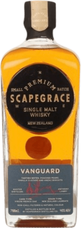 57,95 € | 威士忌单一麦芽威士忌 Scapegrace Gin Vanguard 新西兰 70 cl