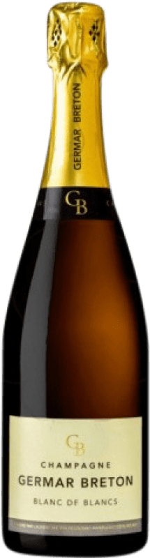 Free Shipping | White Sparkling Wine Germar Breton Brut Blanc de Blancs Grand Reserve — Long Barrel-Aged A.O.C. Champagne Champagne France 75 cl