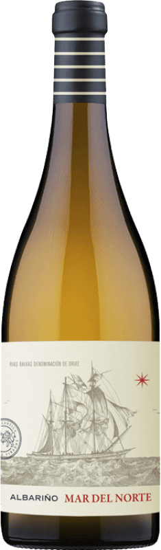 Free Shipping | White Wine Vía Atlántica Mar del Norte D.O. Rías Baixas Spain Albariño — Albarinho Magnum Bottle 1,5 L