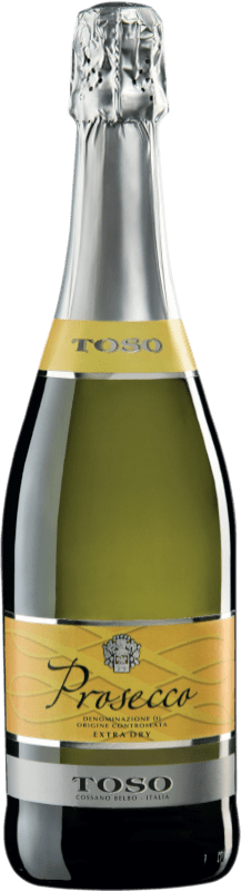 10,95 € 送料無料 | 白スパークリングワイン Toso 余分な乾燥 D.O.C. Prosecco