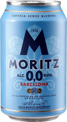 34,95 € Free Shipping | 24 units box Beer Moritz 0,0 Can 33 cl