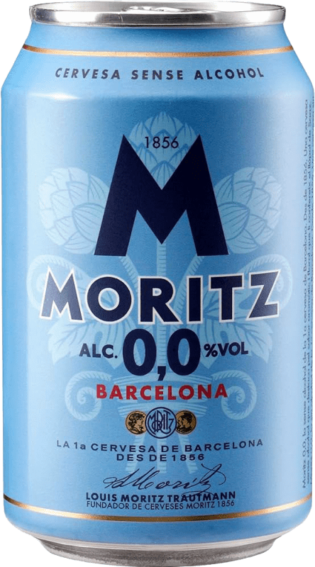 34,95 € Free Shipping | 24 units box Beer Moritz 0,0 Can 33 cl