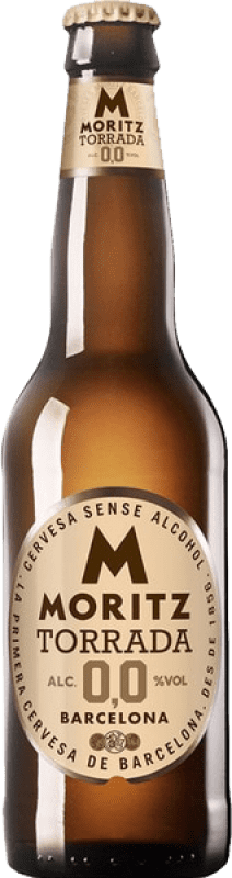 24,95 € Free Shipping | 12 units box Beer Moritz Tostada 0,0 One-Third Bottle 33 cl