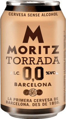 34,95 € Free Shipping | 24 units box Beer Moritz Tostada 0,0 Can 33 cl