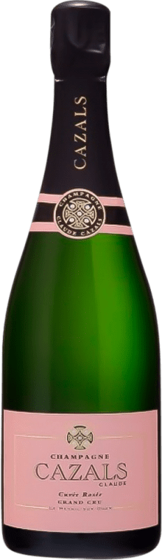 106,95 € Spedizione Gratuita | Spumante rosato Claude Cazals Cuvée Rosé Grand Cru Riserva A.O.C. Champagne Bottiglia Magnum 1,5 L
