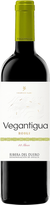 Бесплатная доставка | Красное вино Vegantigua. 10 Meses Дуб Кастилия-Леон Испания Tempranillo 70 cl