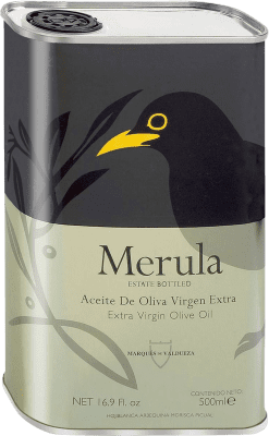 13,95 € | Olive Oil Marqués de Valdueza Merula EVOO Extra Virgin Estremadura Spain Can 50 cl