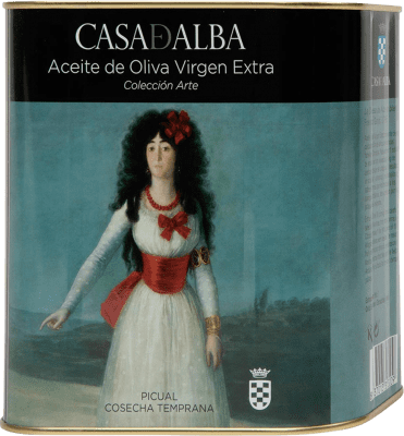 オリーブオイル Casa de Alba Duquesa Goya Picual 大きな缶 2,5 L