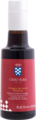 62,95 € Free Shipping | 6 units box Vinegar Casa de Alba Vidrio Reserve D.O. Jerez-Xérès-Sherry Small Bottle 25 cl