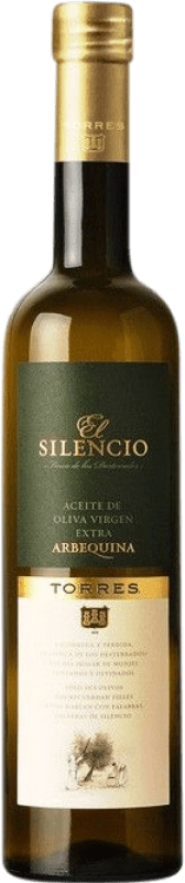 12,95 € | Olive Oil Familia Torres El Silencio EVOO Extra Virgin Catalonia Spain Arbequina Medium Bottle 50 cl Glass