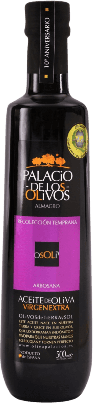 Envío gratis | Aceite de Oliva Olivapalacios Vidrio Castilla la Mancha España Arbosana Botella Medium 50 cl