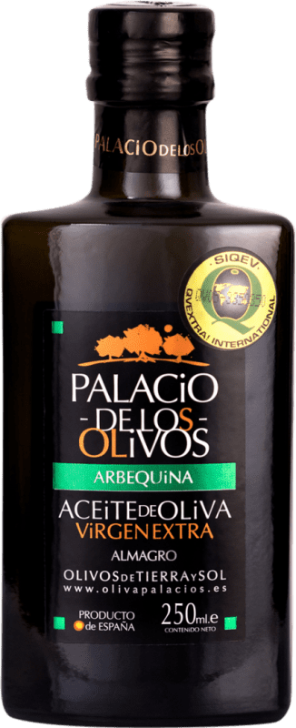 Envío gratis | Aceite de Oliva Olivapalacios Vidrio Castilla la Mancha España Arbequina Botellín 25 cl