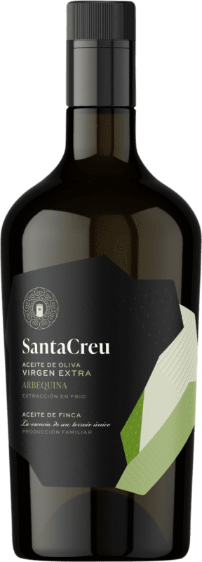 Envio grátis | Azeite de Oliva Finca Molí Coloma La Boella Santa Creu Vidrio Catalunha Espanha Arbequina Garrafa Medium 50 cl