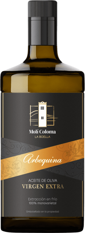 Envío gratis | Aceite de Oliva Finca Molí Coloma La Boella Vidrio D.O.P. Siurana Cataluña España Arbequina 75 cl