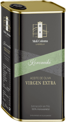 Envío gratis | Aceite de Oliva Finca Molí Coloma La Boella Cataluña España Koroneiki Lata 50 cl