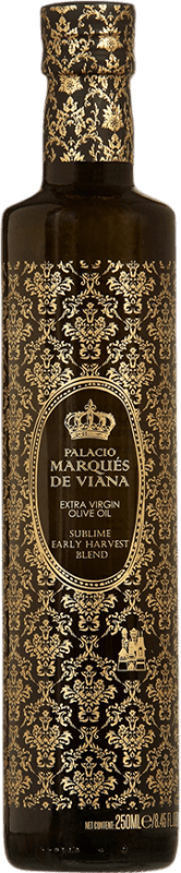 Spedizione Gratuita | Olio d'Oliva Palacio Marqués de Viana Blend Sublime Vidrio Andalusia Spagna Piccola Bottiglia 25 cl