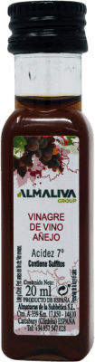 112,95 € Envoi gratuit | Boîte de 280 unités Vinaigre Almazaras de la Subbética Almaliva Vinagre de Vino Añejo PET D.O. Jerez-Xérès-Sherry Bouteille Miniature 2 cl