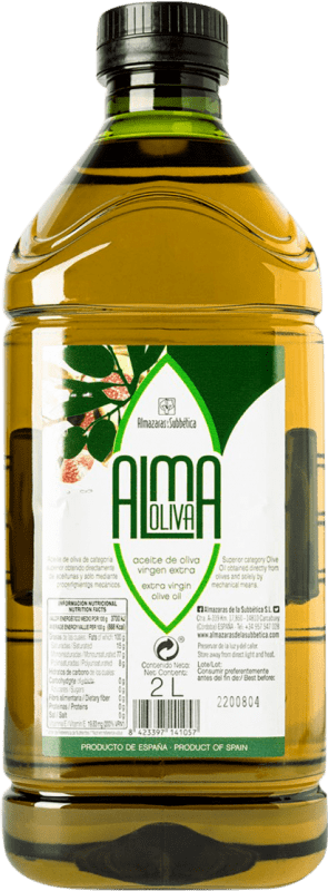 27,95 € Envío gratis | Aceite de Oliva Almazaras de la Subbética Almaoliva Gran Selección PET D.O.P. Priego de Córdoba Garrafa 2 L