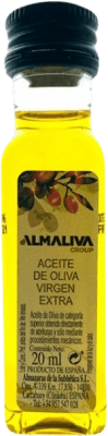114,95 € Envío gratis | Caja de 266 unidades Aceite de Oliva Almazaras de la Subbética Almaoliva Gran Selección PET D.O.P. Priego de Córdoba Botellín Miniatura 2 cl