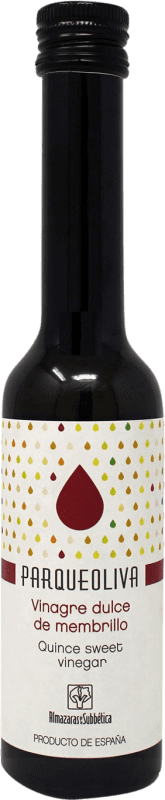 9,95 € Envío gratis | Vinagre Almazaras de la Subbética Parqueoliva Dulce de Membrillo Ecológico Vidrio Botellín 25 cl