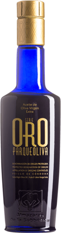 11,95 € | Aceite de Oliva Almazaras de la Subbética Parqueoliva Edición Oro, AOVE Virgen Extra D.O.P. Priego de Córdoba Andalucía España Hojiblanca, Picuda Botellín 25 cl Vidrio