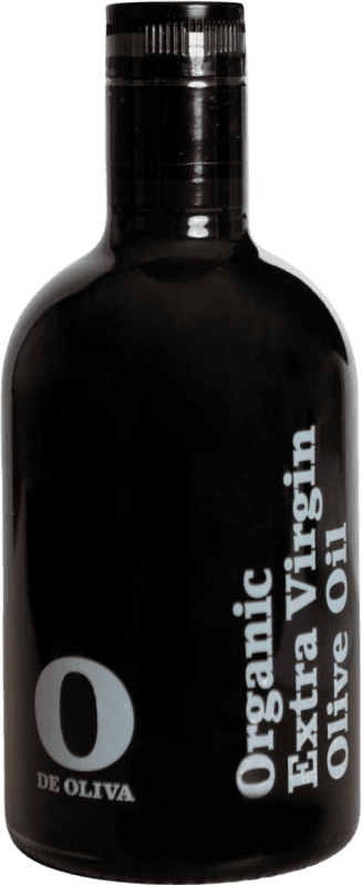 Free Shipping | Olive Oil Mediterráneo O de Oliva EVOO Extra Virgin Region of Murcia Spain Organic — Eco Medium Bottle 50 cl Glass