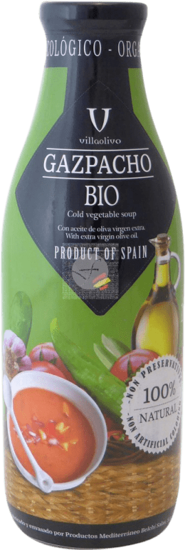 Free Shipping | Soft Drinks & Mixers Mediterráneo Villaolivo Gazpacho Bio Vidrio Region of Murcia Spain Organic 1 L