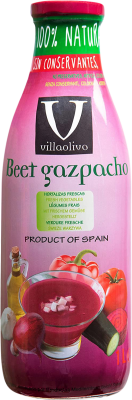 Soft Drinks Mediterráneo Villaolivo 1 L Glass Gazpacho, Remolacha — Beetroot