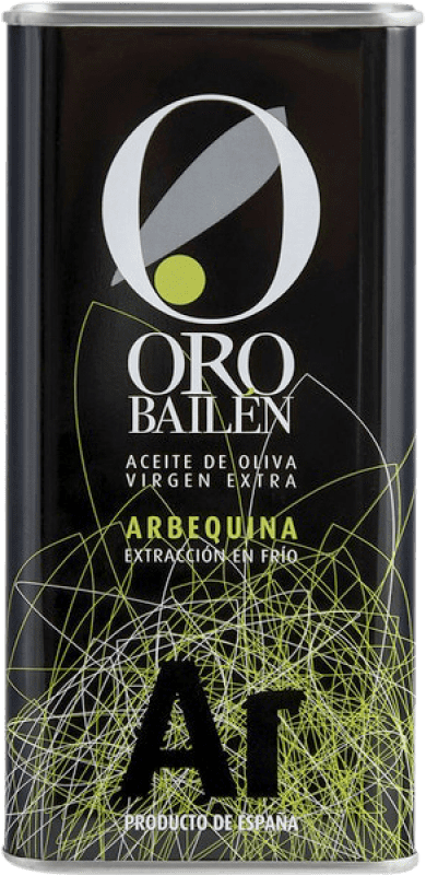 19,95 € 送料無料 | オリーブオイル Oro Bailén 中サイズの缶 50 cl