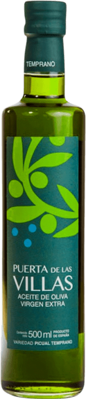 Envío gratis | Aceite de Oliva San Vicente Puerta de las Villas Temprano Vidrio Andalucía España Picual Botella Medium 50 cl