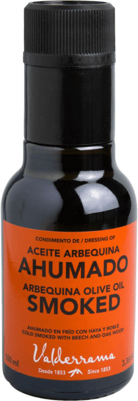 77,95 € | 12 Einheiten Box Olivenöl Valderrama Kastilien-La Mancha Spanien Arbequina Miniaturflasche 10 cl Glas Smoky — Rauchig