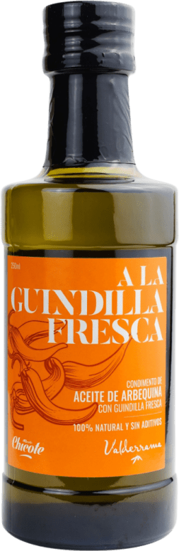 73,95 € | Scatola da 6 unità Olio d'Oliva Valderrama Castilla-La Mancha Spagna Bottiglietta 25 cl Vetro Guindilla — Peperoncino