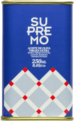 273,95 € | Коробка из 25 единиц Оливковое масло Supremo Андалусия Испания Банка 25 cl