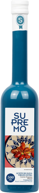 Free Shipping | Olive Oil Supremo EVOO Extra Virgin Andalusia Spain Medium Bottle 50 cl Glass