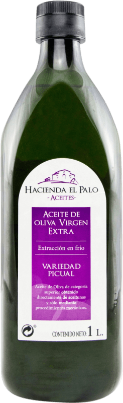 Envio grátis | Azeite de Oliva Hacienda el Palo PET Andaluzia Espanha Picual 1 L