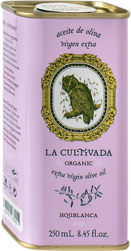 Envío gratis | Caja de 12 unidades Aceite de Oliva La Cultivada Andalucía España Hojiblanca Lata 25 cl