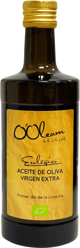 Spedizione Gratuita | Olio d'Oliva Sierra de Alcaraz O'Oleum de la Vía Verde Ecológico Vidrio Castilla-La Mancha Spagna Bottiglia Medium 50 cl