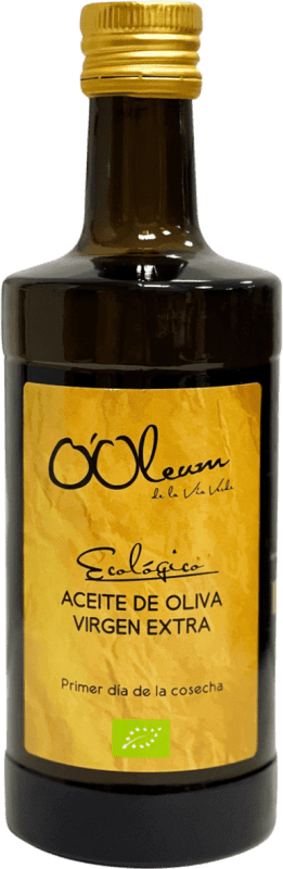 Kostenloser Versand | Olivenöl Sierra de Alcaraz O'Oleum de la Vía Verde E-NOL Extra Nativ Kastilien-La Mancha Spanien Eco — Biologisch Medium-Flasche 50 cl Glas