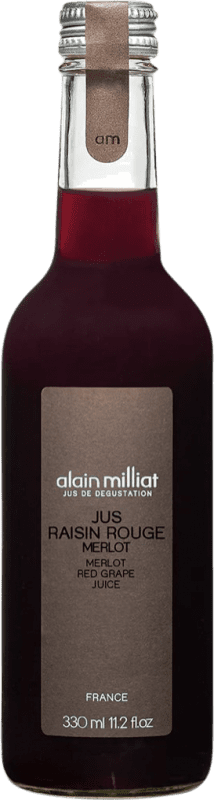 Kostenloser Versand | Saft Alain Milliat Frankreich Merlot Drittelliterflasche 33 cl Glas Red Grape — Rote Traube