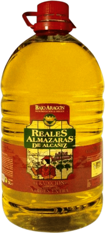 Бесплатная доставка | Оливковое масло Reales Almazaras de Alcañiz Традиционный, ЭВО Экстра Вирджин D.O. Bajo Aragón Арагон Испания Канистра 5 L PET — ПЭТ