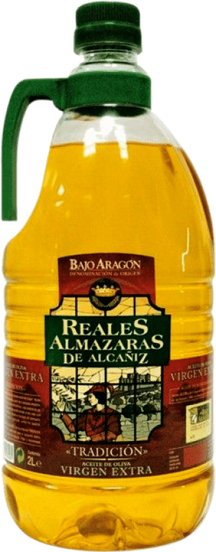 Envío gratis | Aceite de Oliva Reales Almazaras de Alcañiz Tradición PET D.O. Bajo Aragón Aragón España Garrafa 2 L