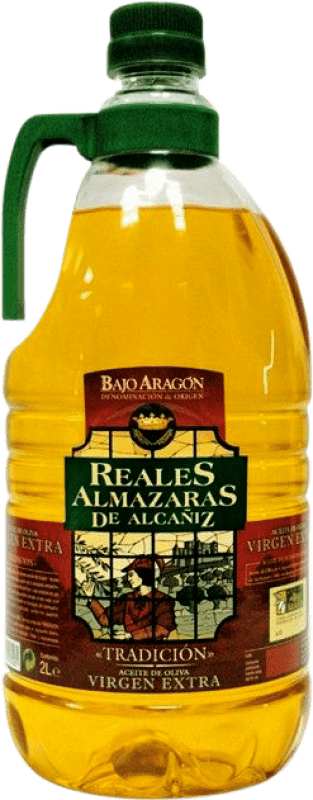 Kostenloser Versand | Olivenöl Reales Almazaras de Alcañiz Traditionell, E-NOL Extra Nativ D.O. Bajo Aragón Aragón Spanien Kanister 2 L PET