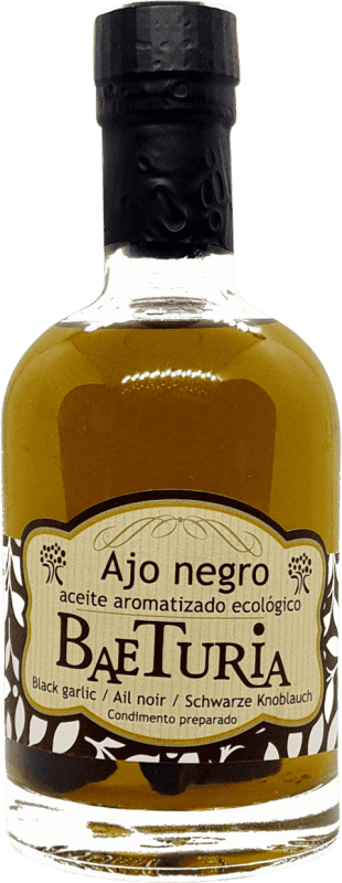 Free Shipping | Cooking Oil Baeturia Organic Ajo Negro Estremadura Spain Small Bottle 25 cl Glass