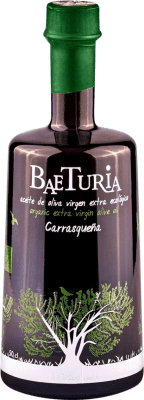 Free Shipping | Olive Oil Baeturia Organic EVOO Extra Virgin Estremadura Spain Carrasqueña Medium Bottle 50 cl Glass
