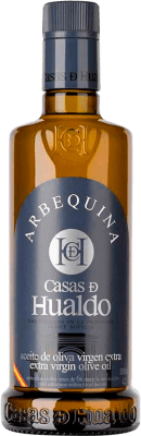 Envoi gratuit | Huile d'Olive Casas de Hualdo HOVE Vierge Extra D.O. Montes de Toledo Castilla La Mancha Espagne Arbequina Bouteille Medium 50 cl Verre