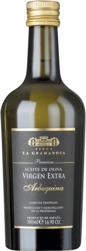 Kostenloser Versand | Olivenöl La Gramanosa Vidrio Katalonien Spanien Arbequina Medium Flasche 50 cl