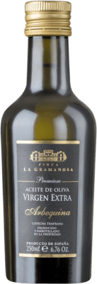 Envío gratis | Caja de 12 unidades Aceite de Oliva La Gramanosa Vidrio Cataluña España Arbequina Botellín 25 cl