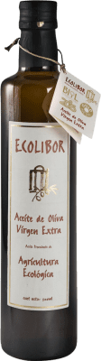 Envio grátis | Azeite de Oliva Ecolibor Vidrio Extremadura Espanha Cornicabra Garrafa Medium 50 cl
