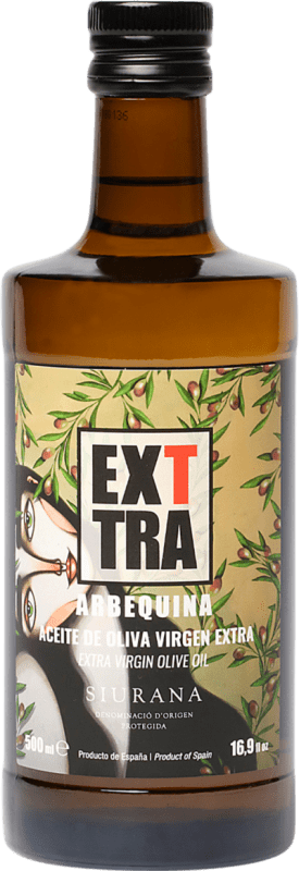 Envio grátis | Azeite de Oliva Exttra Original AOVE Virgem Extra D.O.P. Siurana Catalunha Espanha Arbequina Garrafa Medium 50 cl Vidro